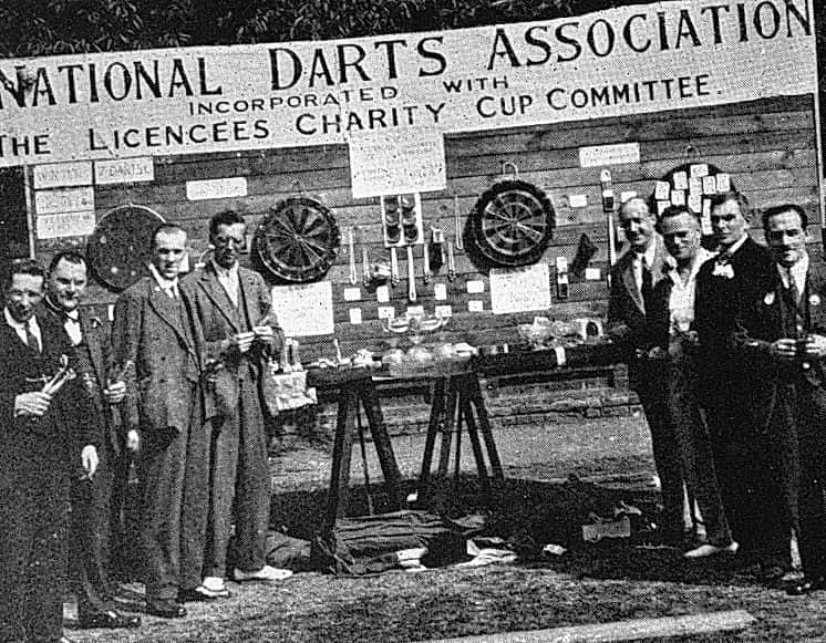 historical photo of darts association