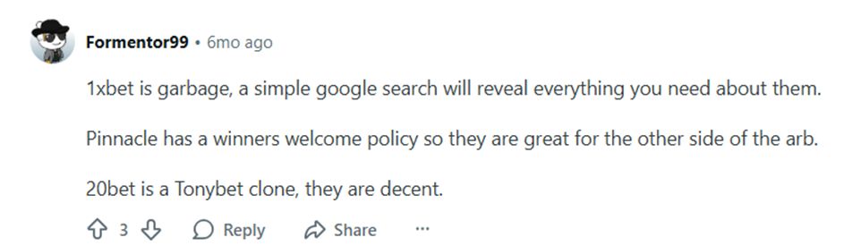Formator review screen