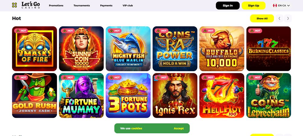 Lets go casino bonus